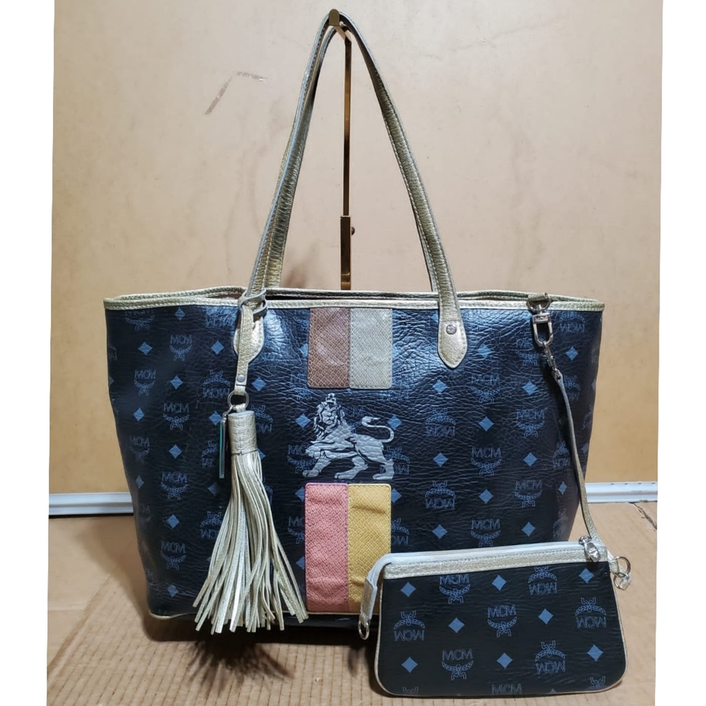 MCM Visetos Princess Lion Tote